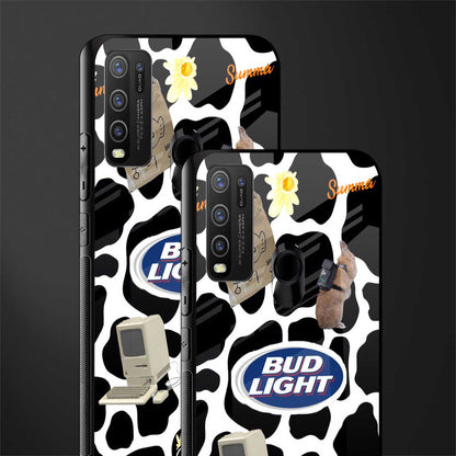 moo moo summer vibes glass case for vivo y30 image-2