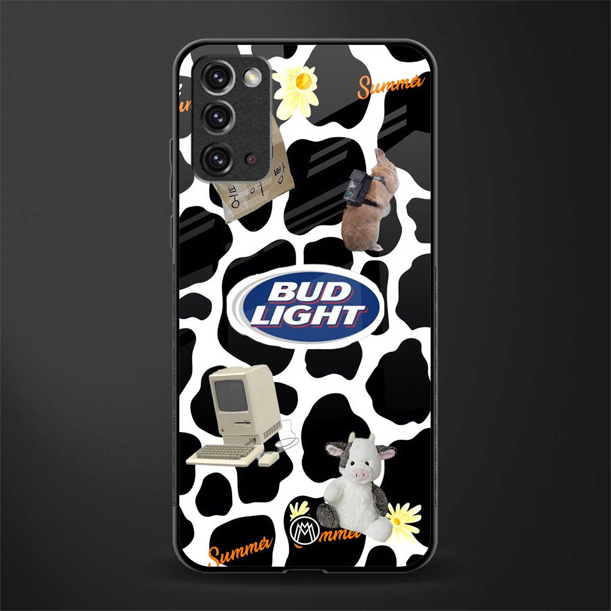 moo moo summer vibes glass case for samsung galaxy note 20 image