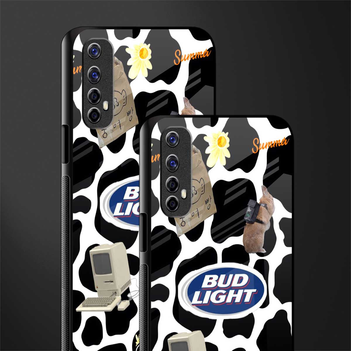 moo moo summer vibes glass case for realme 7 image-2