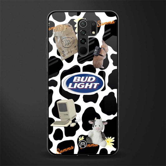 moo moo summer vibes glass case for poco m2 image