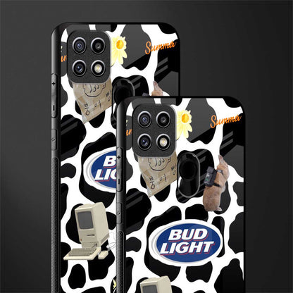 moo moo summer vibes glass case for oppo a15s image-2