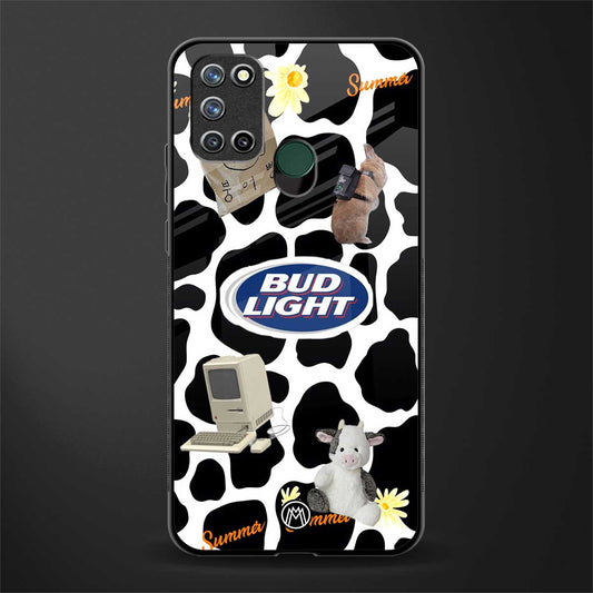 moo moo summer vibes glass case for realme 7i image