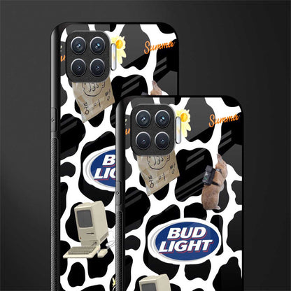 moo moo summer vibes glass case for oppo f17 pro image-2