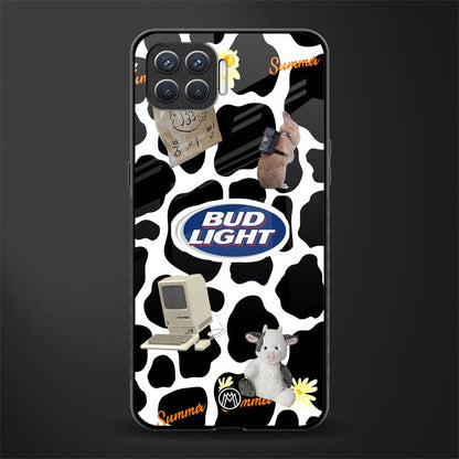 moo moo summer vibes glass case for oppo f17 pro image
