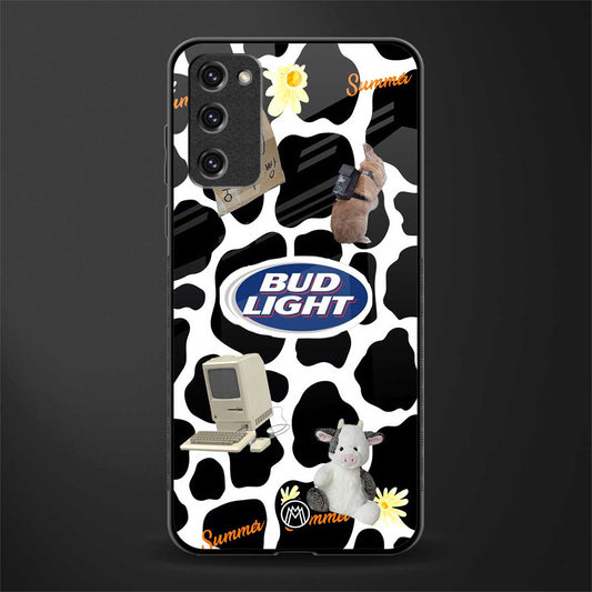 moo moo summer vibes glass case for samsung galaxy s20 fe image
