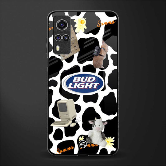 moo moo summer vibes glass case for vivo y31 image