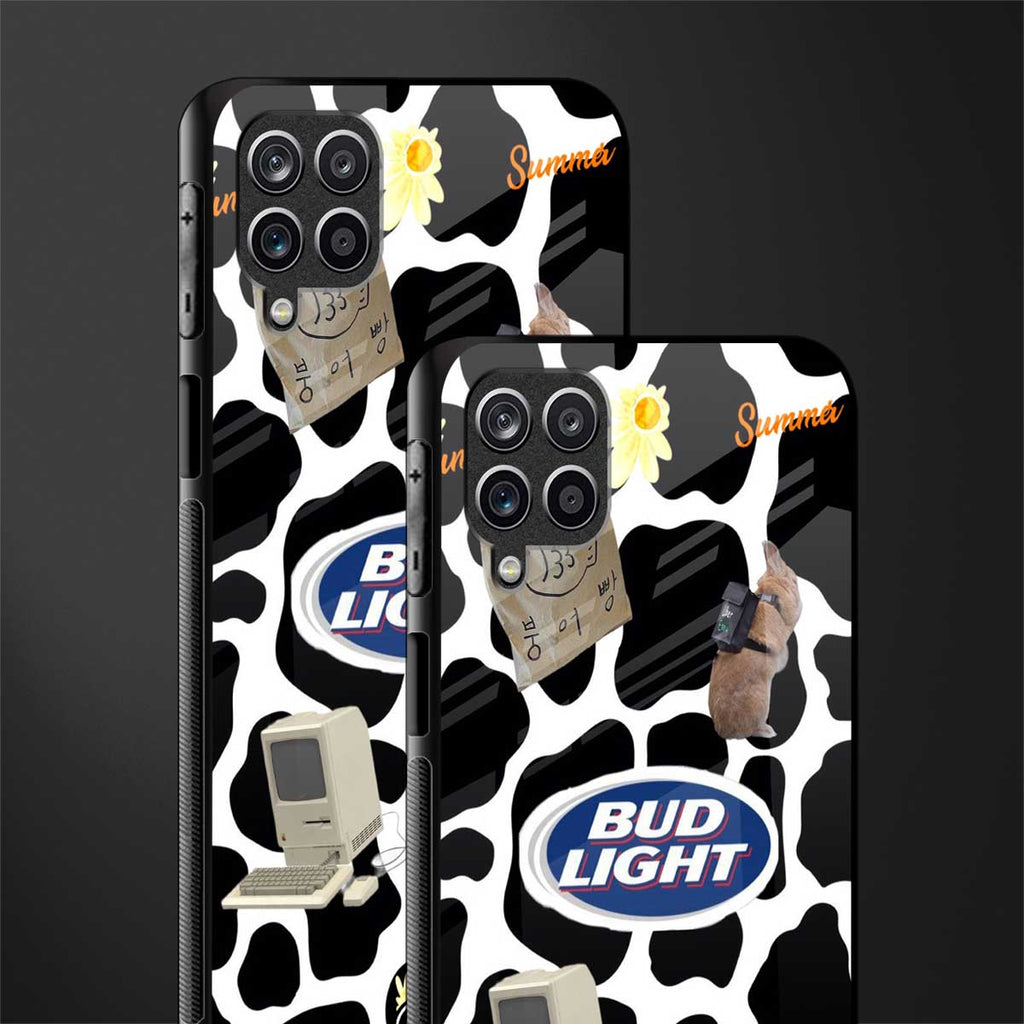 moo moo summer vibes glass case for samsung galaxy a12 image-2