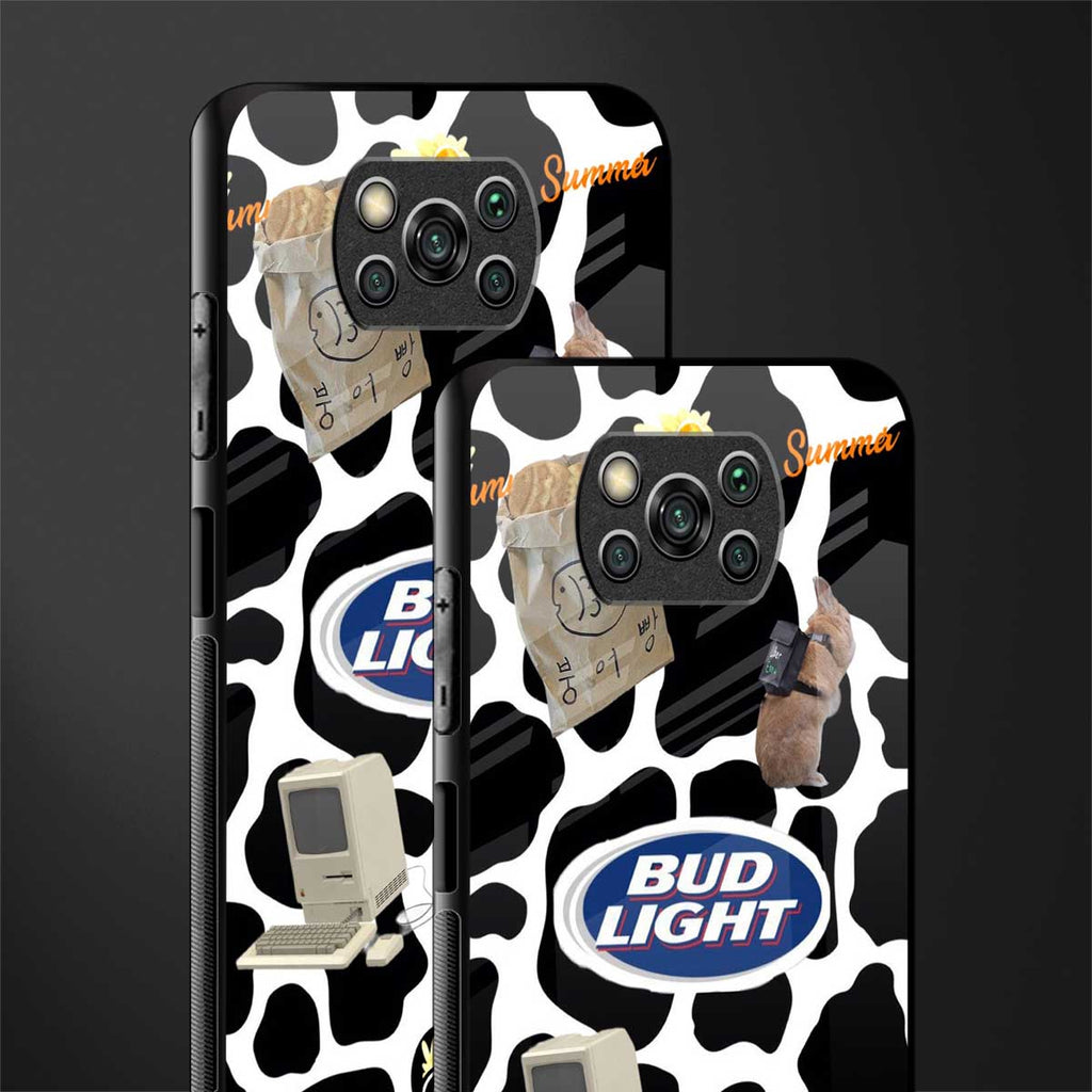 moo moo summer vibes glass case for poco x3 pro image-2