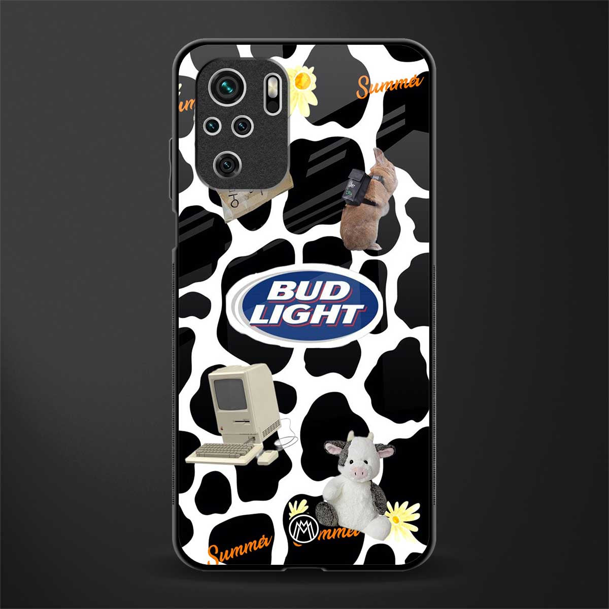 moo moo summer vibes glass case for redmi note 10s image