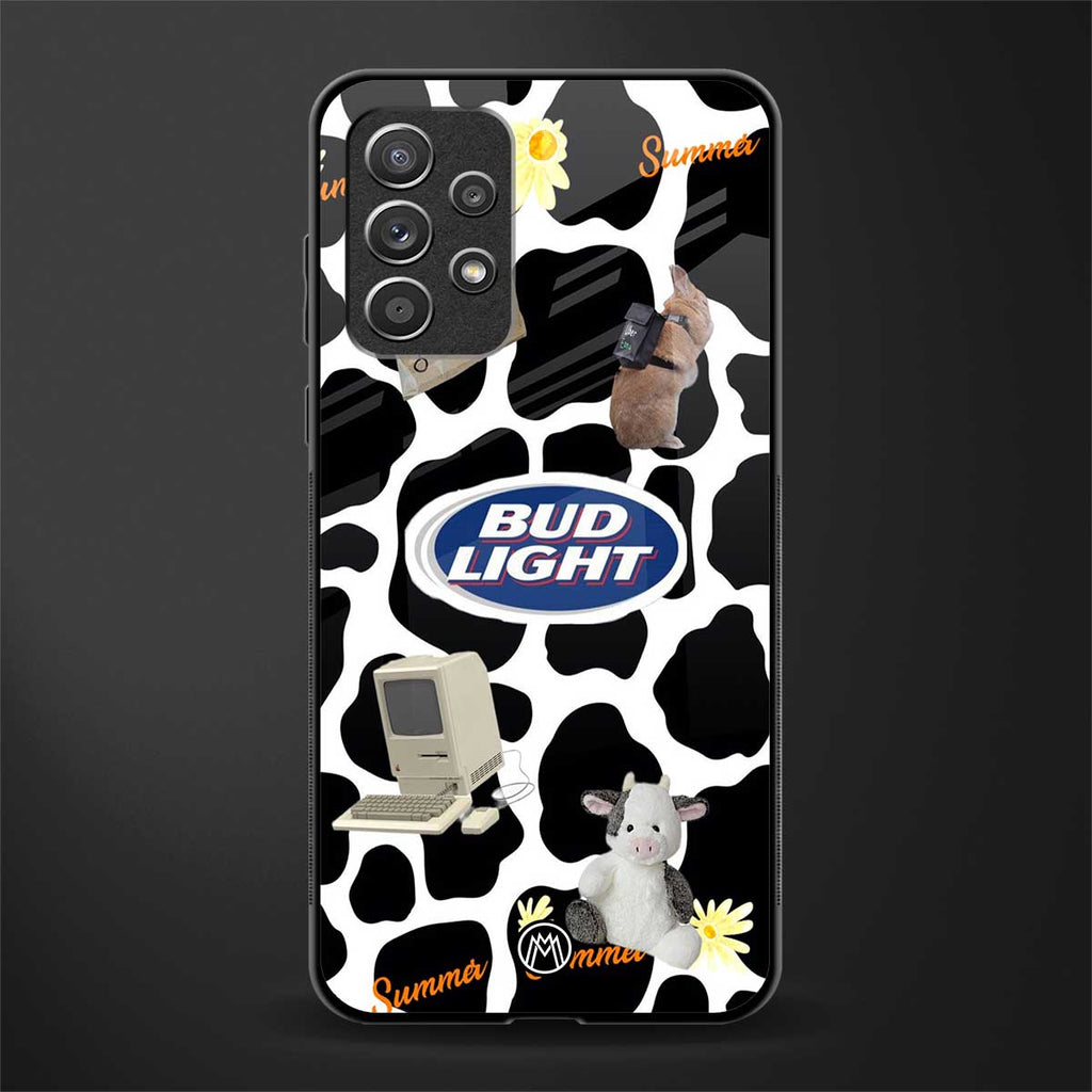 moo moo summer vibes glass case for samsung galaxy a52s 5g image