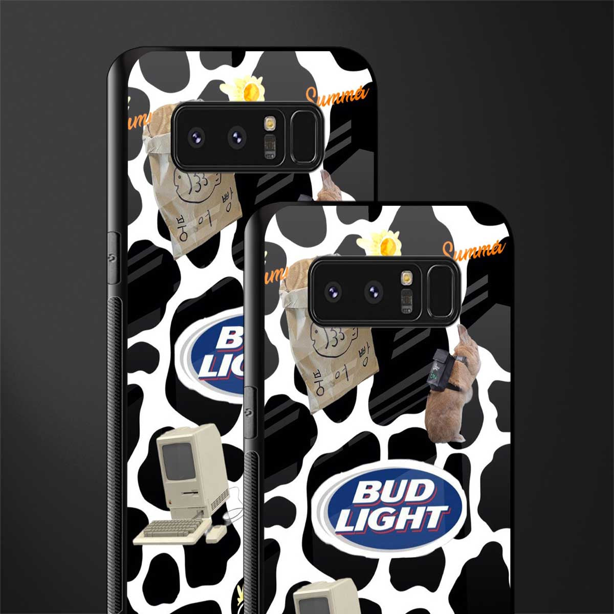 moo moo summer vibes glass case for samsung galaxy note 8 image-2
