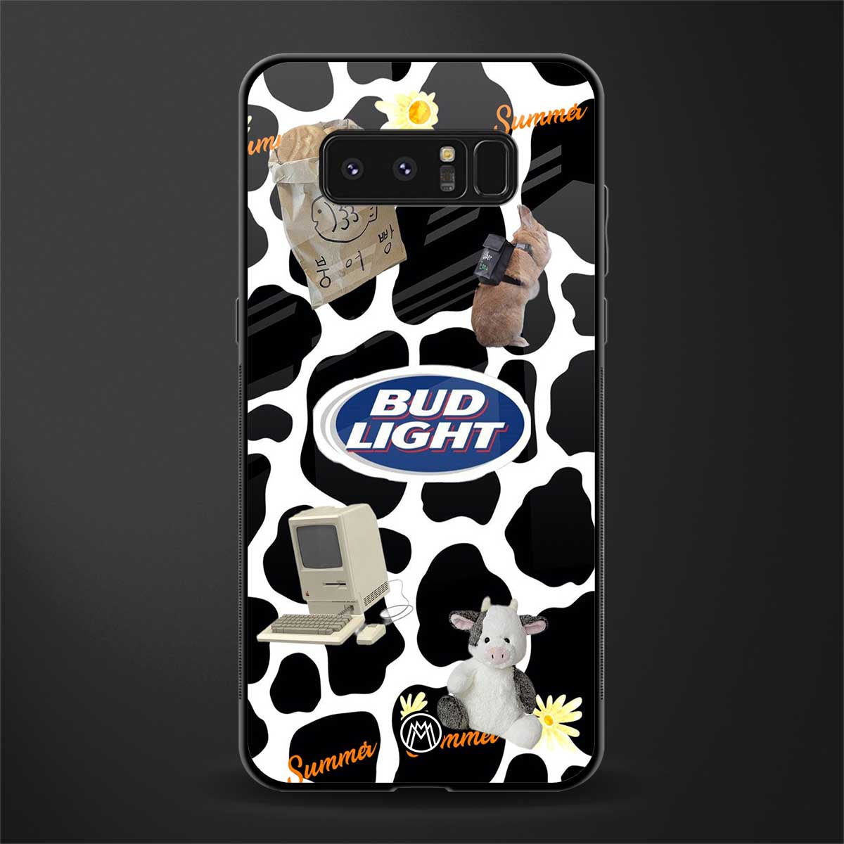 moo moo summer vibes glass case for samsung galaxy note 8 image