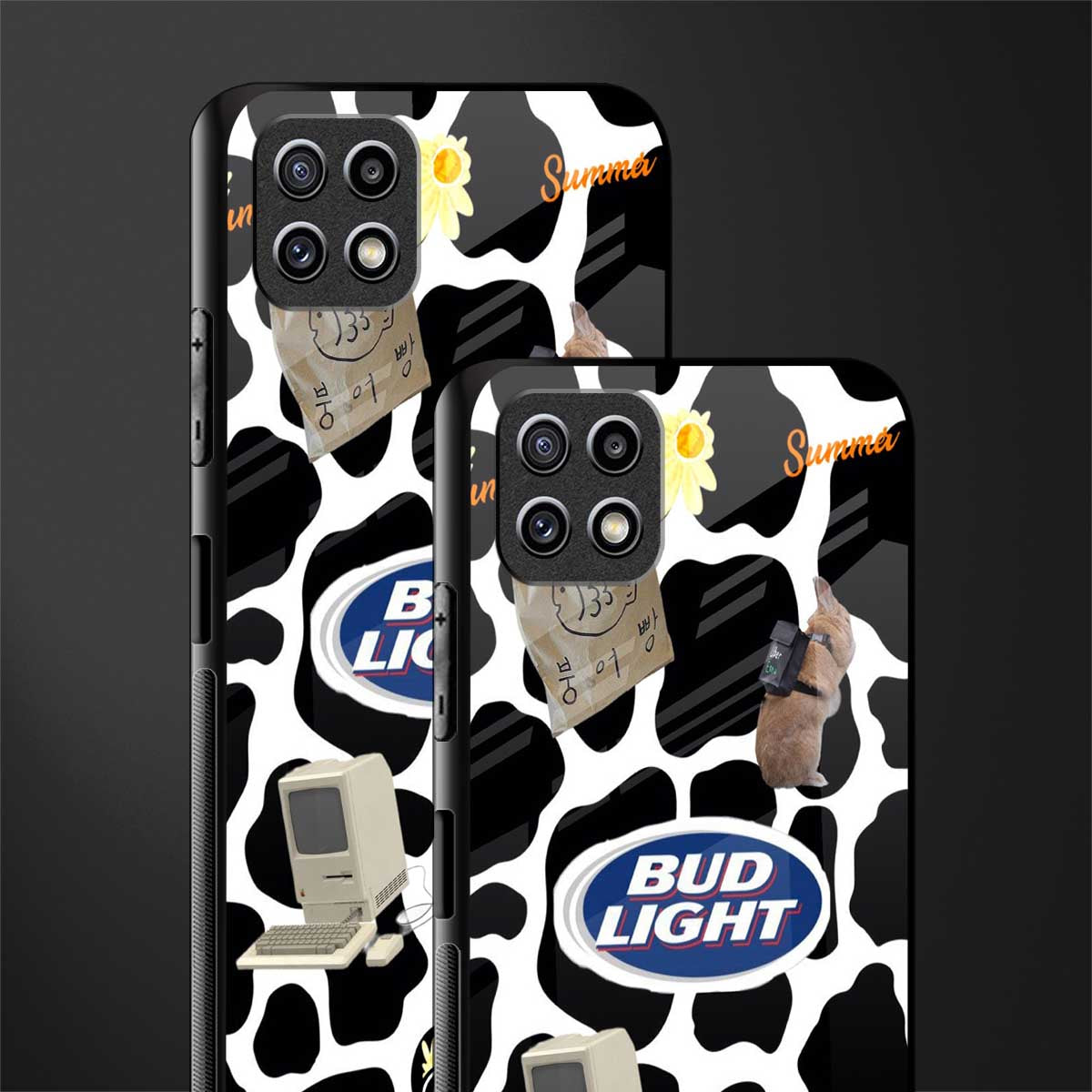 moo moo summer vibes glass case for samsung galaxy a22 5g image-2