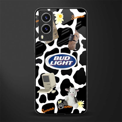 moo moo summer vibes glass case for vivo v21e 5g image