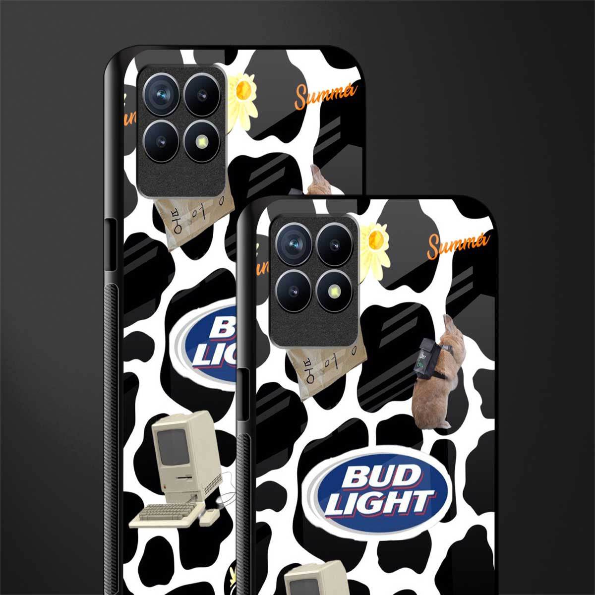 moo moo summer vibes glass case for realme 8i image-2