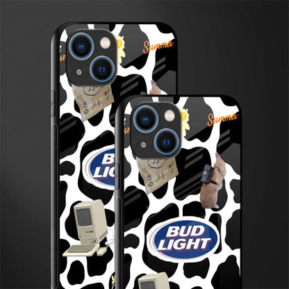 moo moo summer vibes glass case for iphone 14 image-2