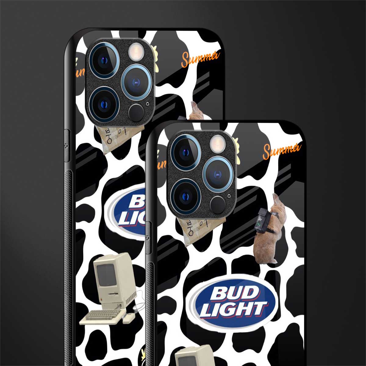 moo moo summer vibes glass case for iphone 12 pro image-2