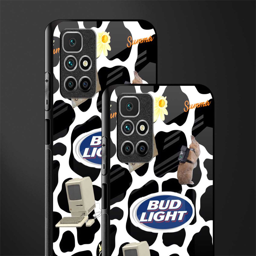 moo moo summer vibes glass case for redmi 10 prime image-2