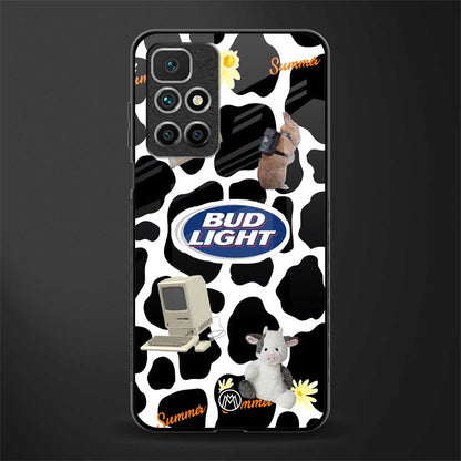 moo moo summer vibes glass case for redmi 10 prime image