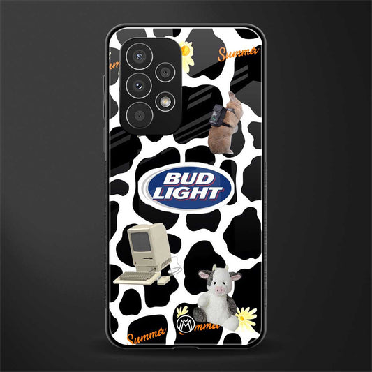 moo moo summer vibes back phone cover | glass case for samsung galaxy a23