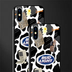 moo moo summer vibes glass case for iphone xs image-2