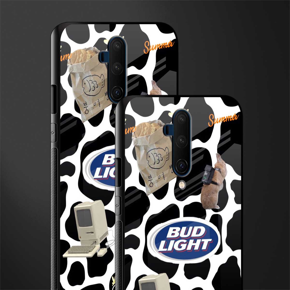 moo moo summer vibes glass case for oneplus 7t pro image-2