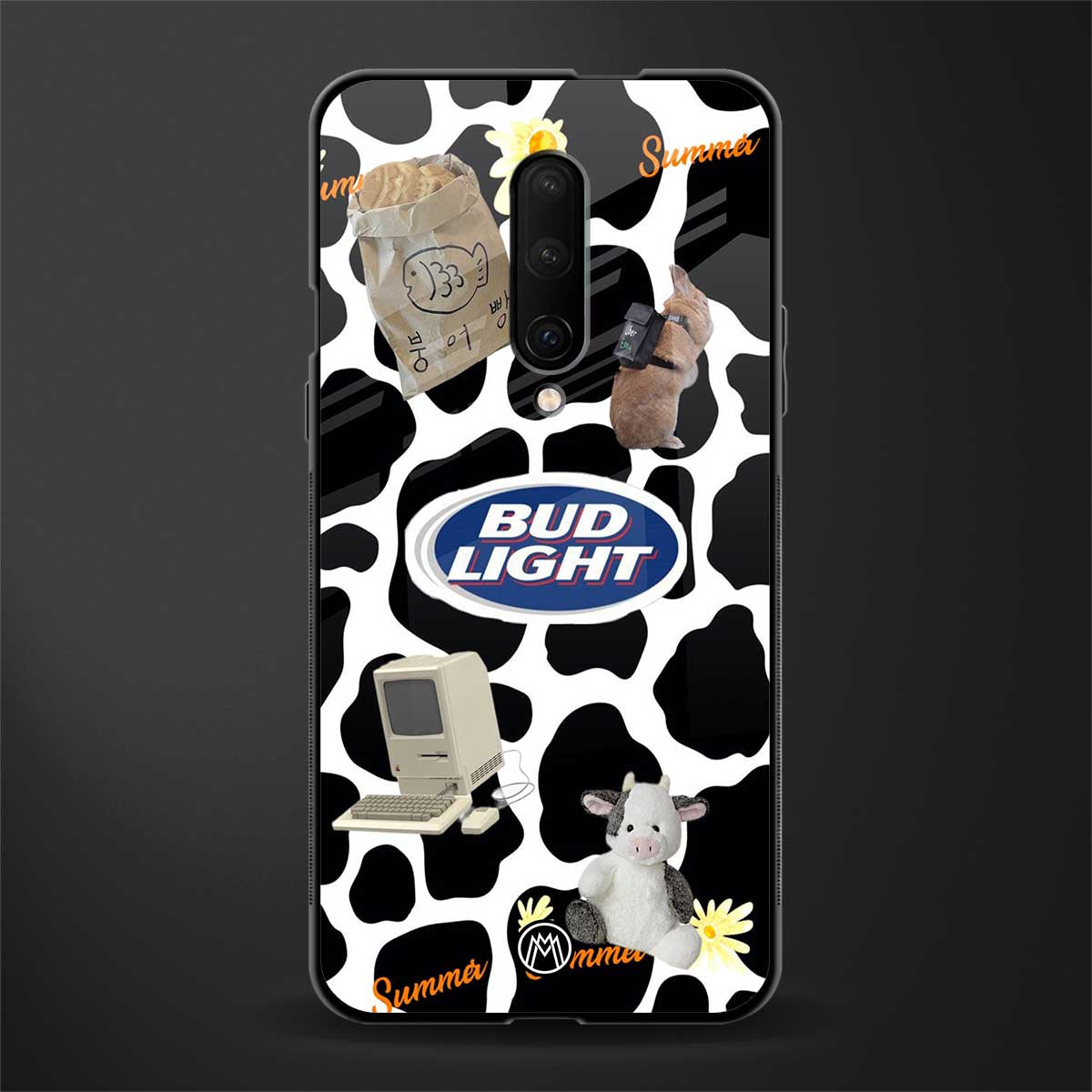 moo moo summer vibes glass case for oneplus 7 pro image