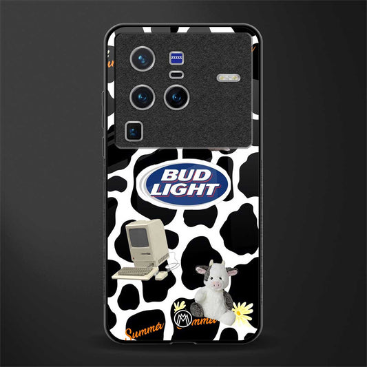 moo moo summer vibes glass case for vivo x80 pro 5g image