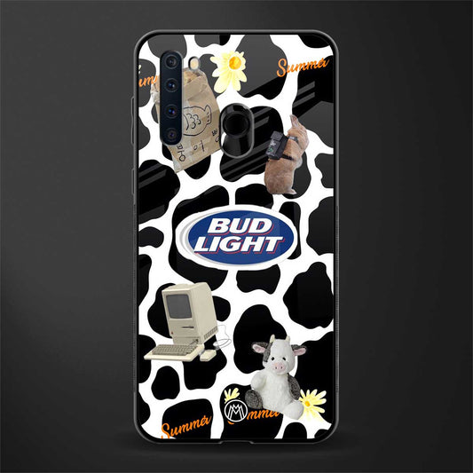 moo moo summer vibes glass case for samsung a21 image