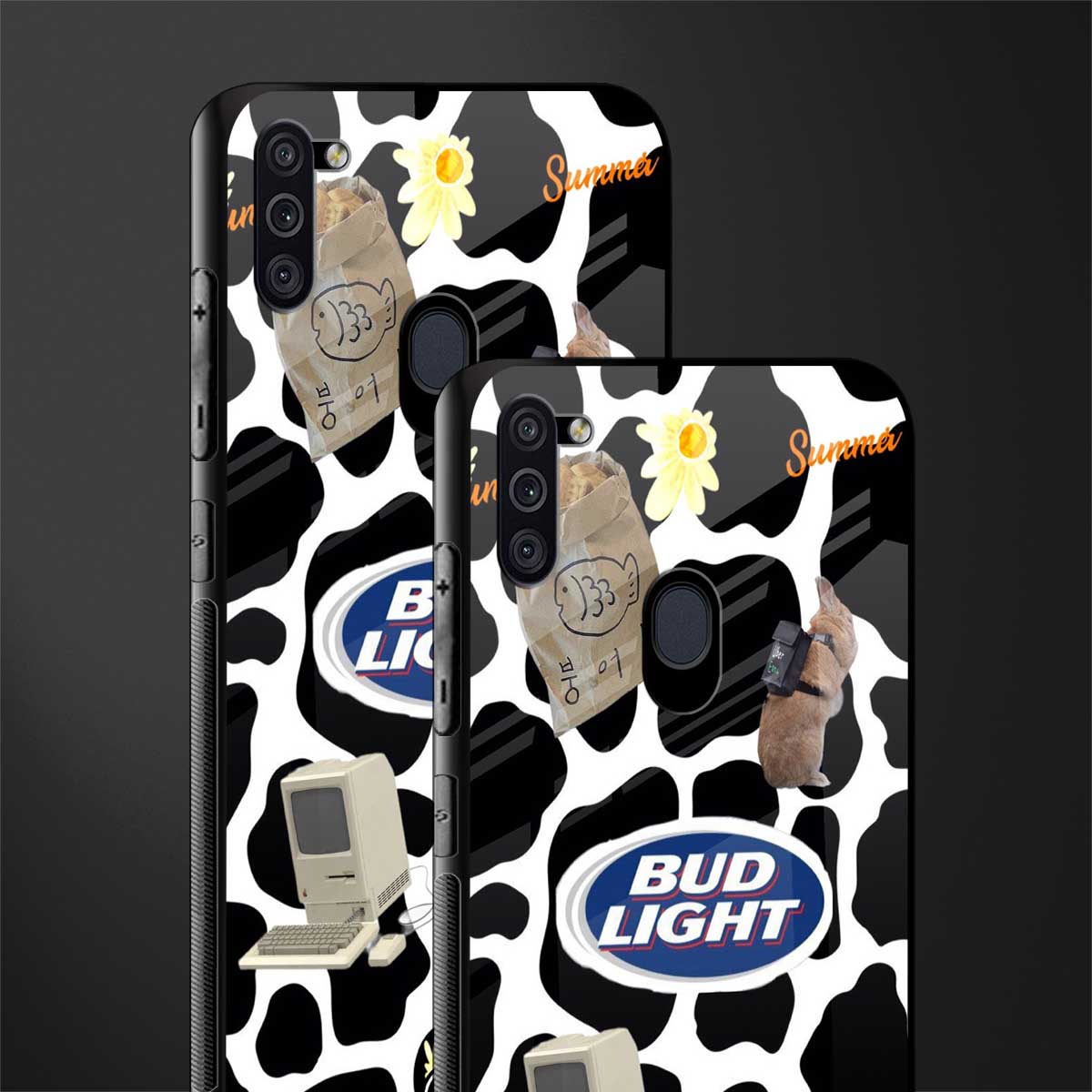 moo moo summer vibes glass case for samsung a11 image-2