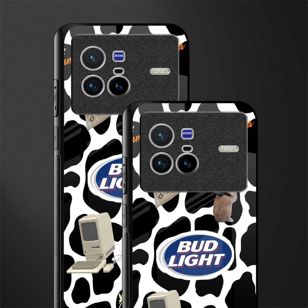 moo moo summer vibes glass case for vivo x80 image-2