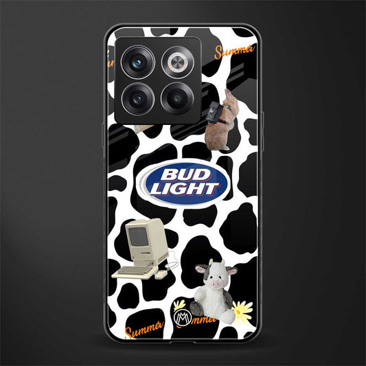 moo moo summer vibes back phone cover | glass case for oneplus 10t