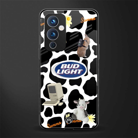 moo moo summer vibes back phone cover | glass case for oneplus 9