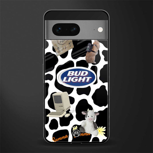 moo moo summer vibes back phone cover | glass case for google pixel 7