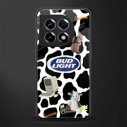 moo moo summer vibes back phone cover | glass case for oneplus 11
