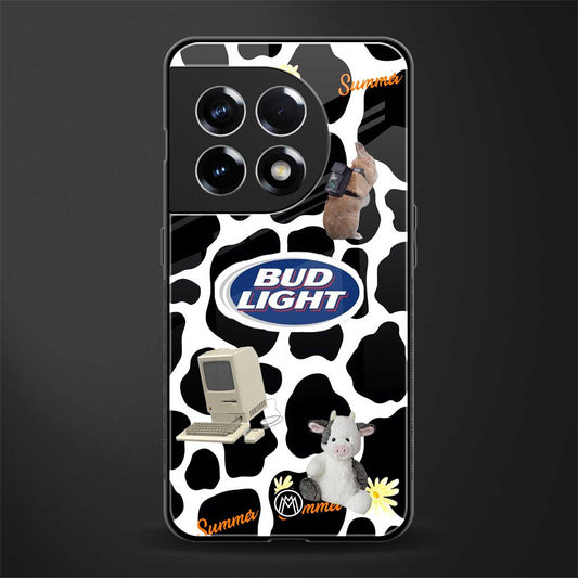 moo moo summer vibes back phone cover | glass case for oneplus 11r