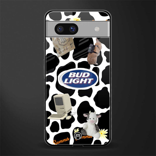 moo moo summer vibes back phone cover | glass case for Google Pixel 7A
