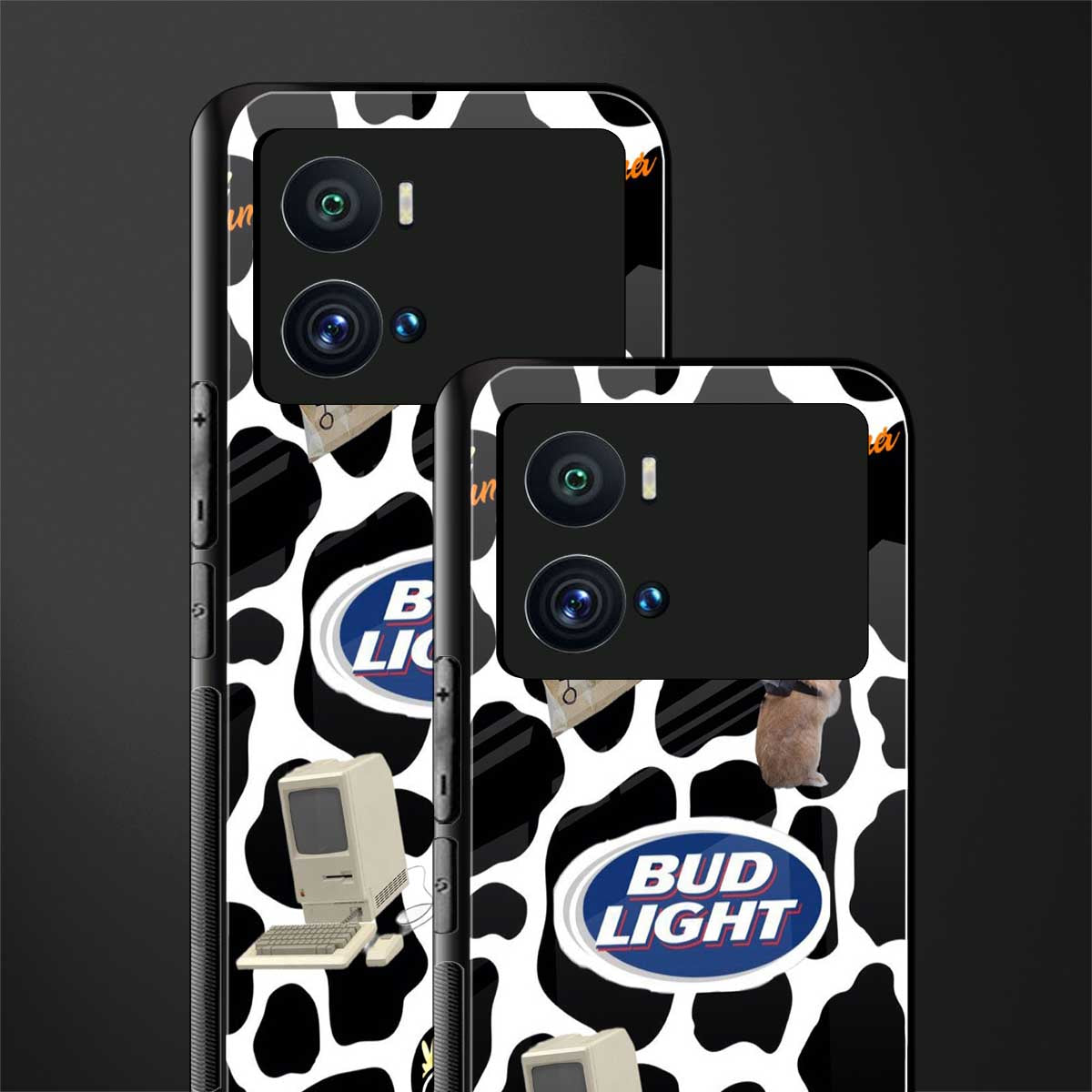 moo moo summer vibes back phone cover | glass case for iQOO 9 Pro