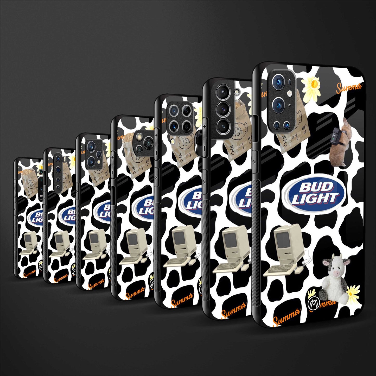 moo moo summer vibes glass case for vivo y19 image-3