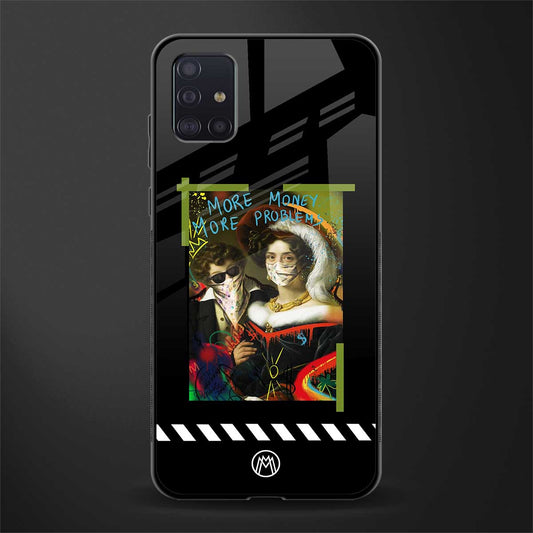 more money more problems glass case for samsung galaxy a71 image