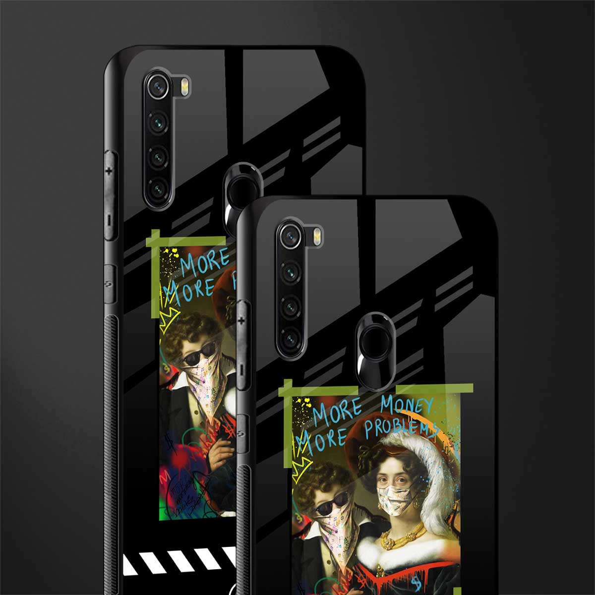 more money more problems glass case for redmi note 8 image-2