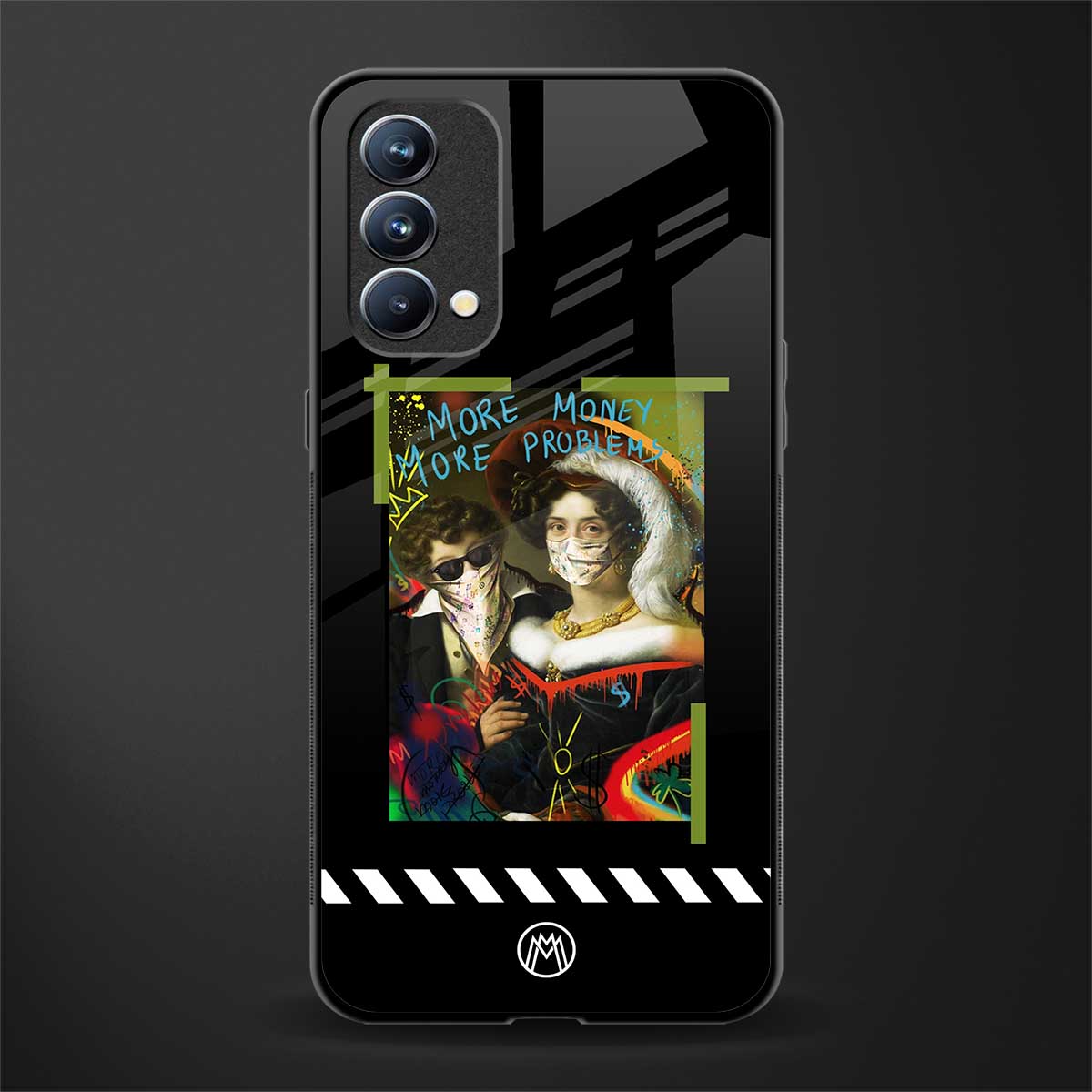 more money more problems glass case for oppo f19 image