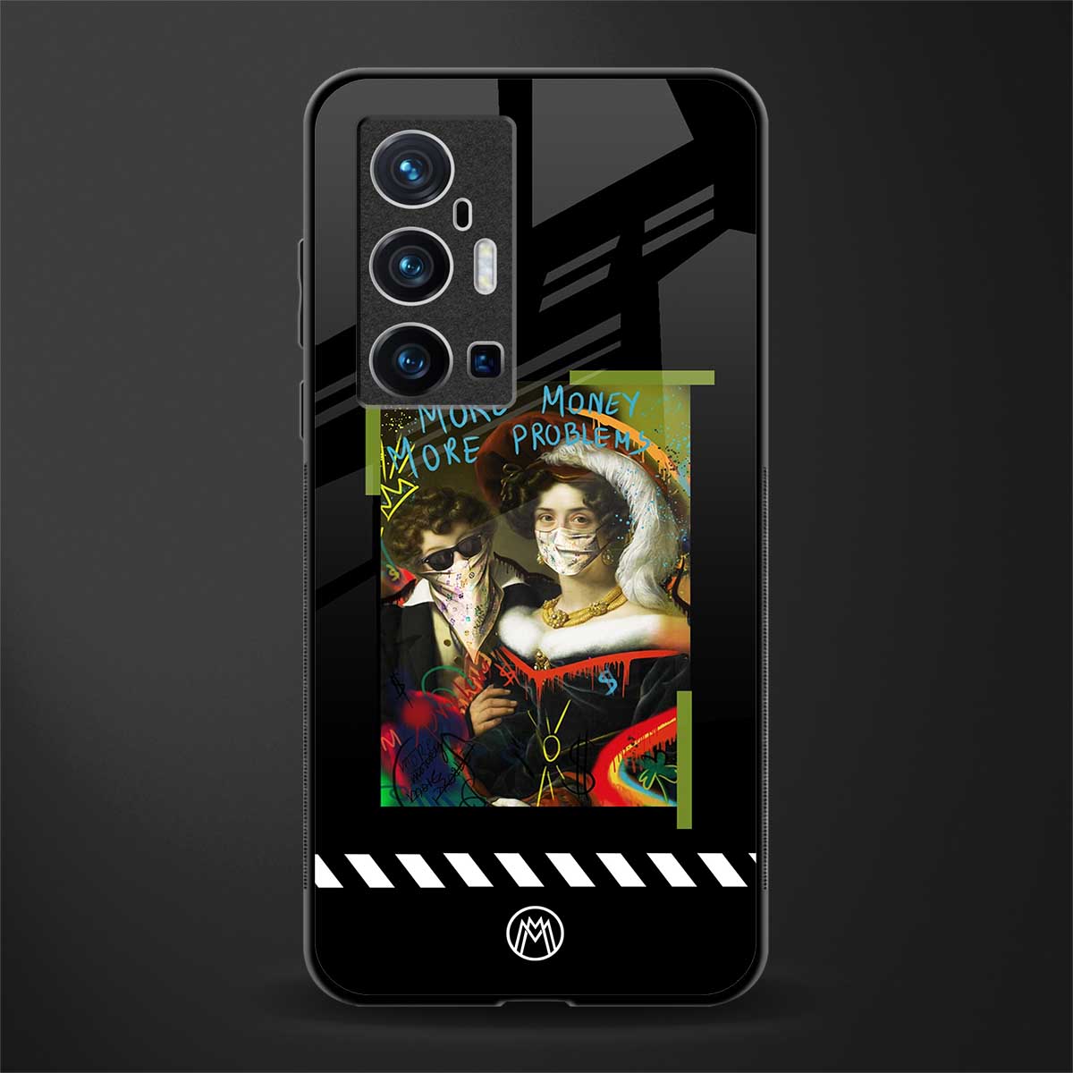 more money more problems glass case for vivo x70 pro plus image