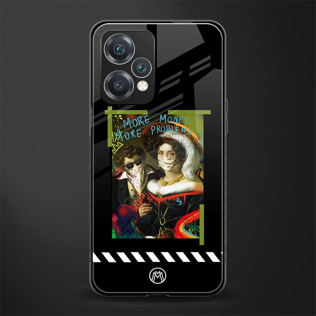 more money more problems back phone cover | glass case for realme 9 pro 5g