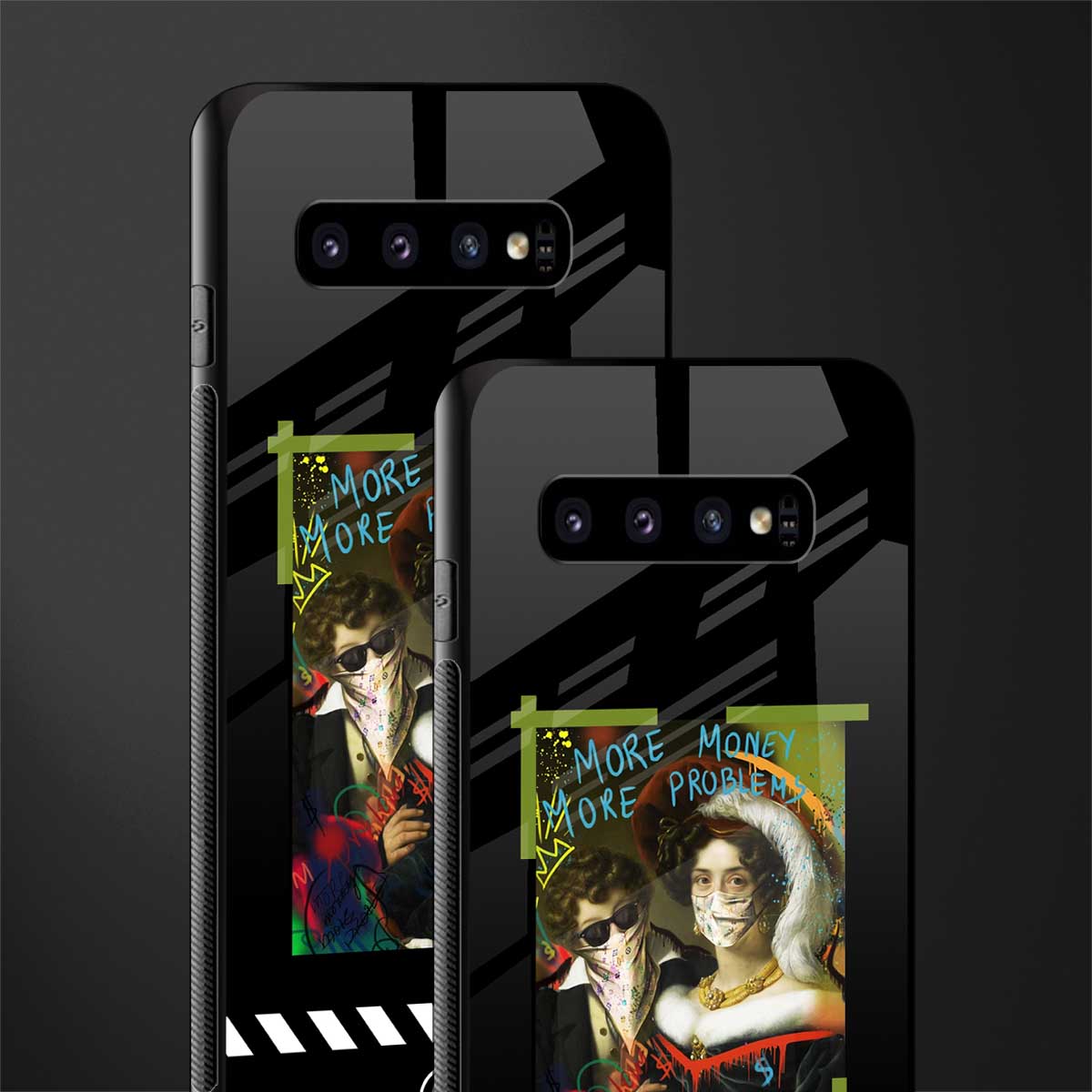 more money more problems glass case for samsung galaxy s10 plus image-2