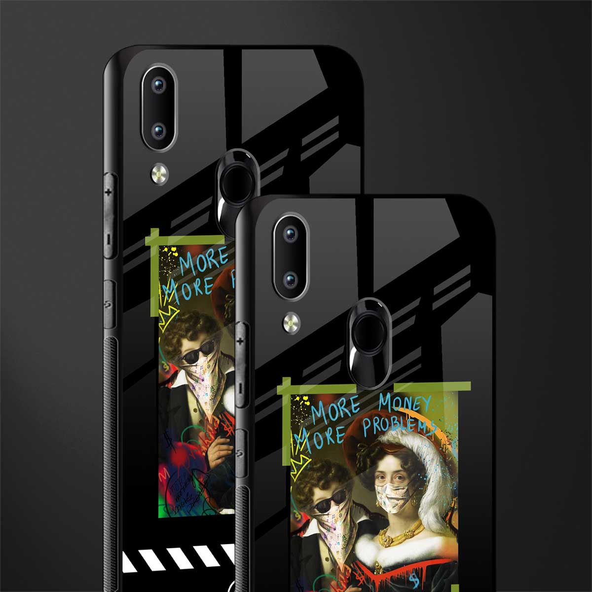 more money more problems glass case for vivo y91 image-2