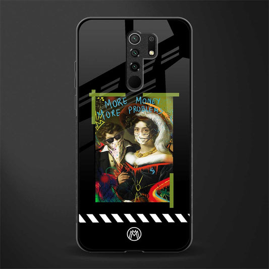 more money more problems glass case for poco m2 image