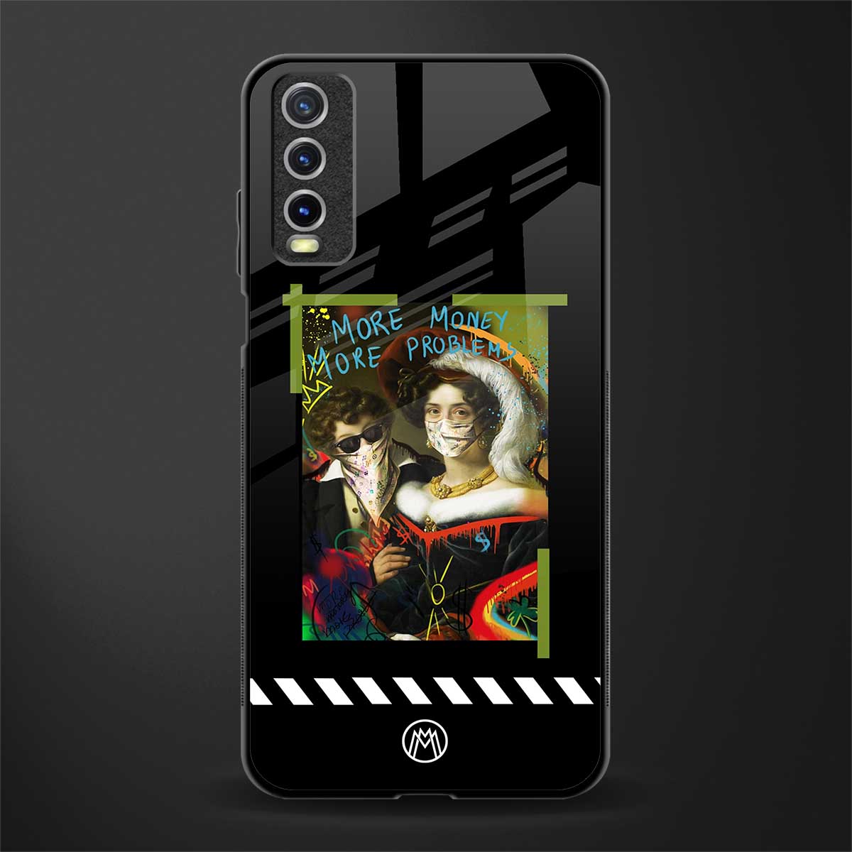 more money more problems glass case for vivo y20svivo y20avivo y20g image