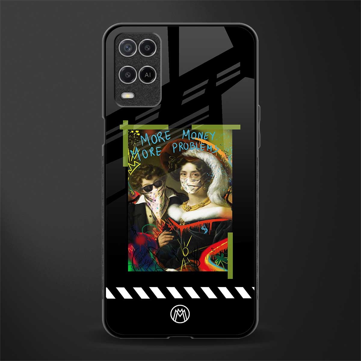 more money more problems glass case for oppo a54 image