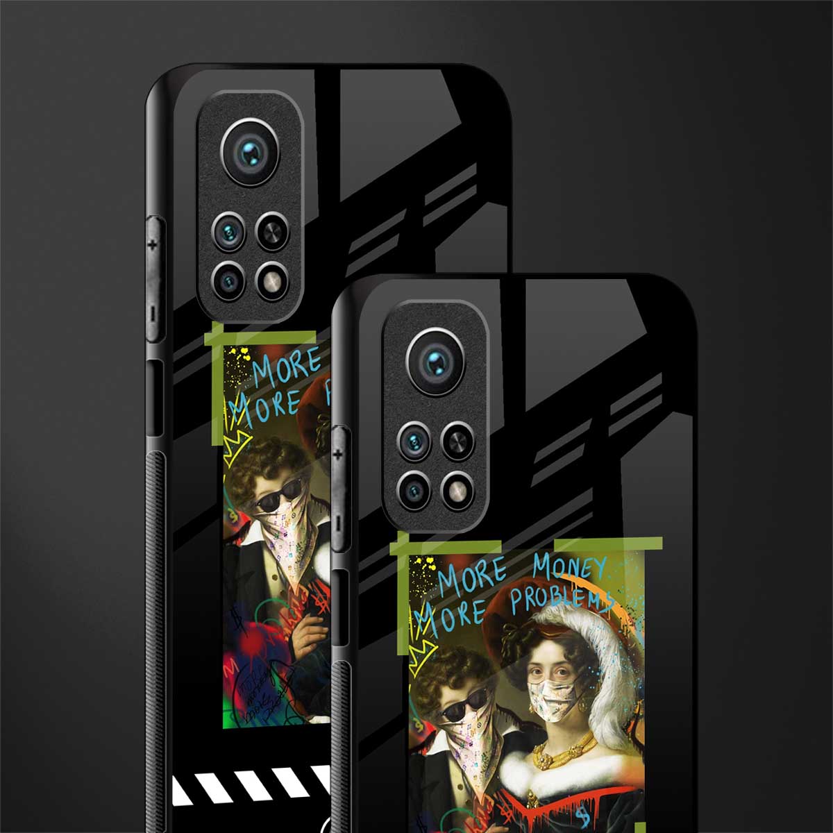 more money more problems glass case for mi 10t 5g image-2